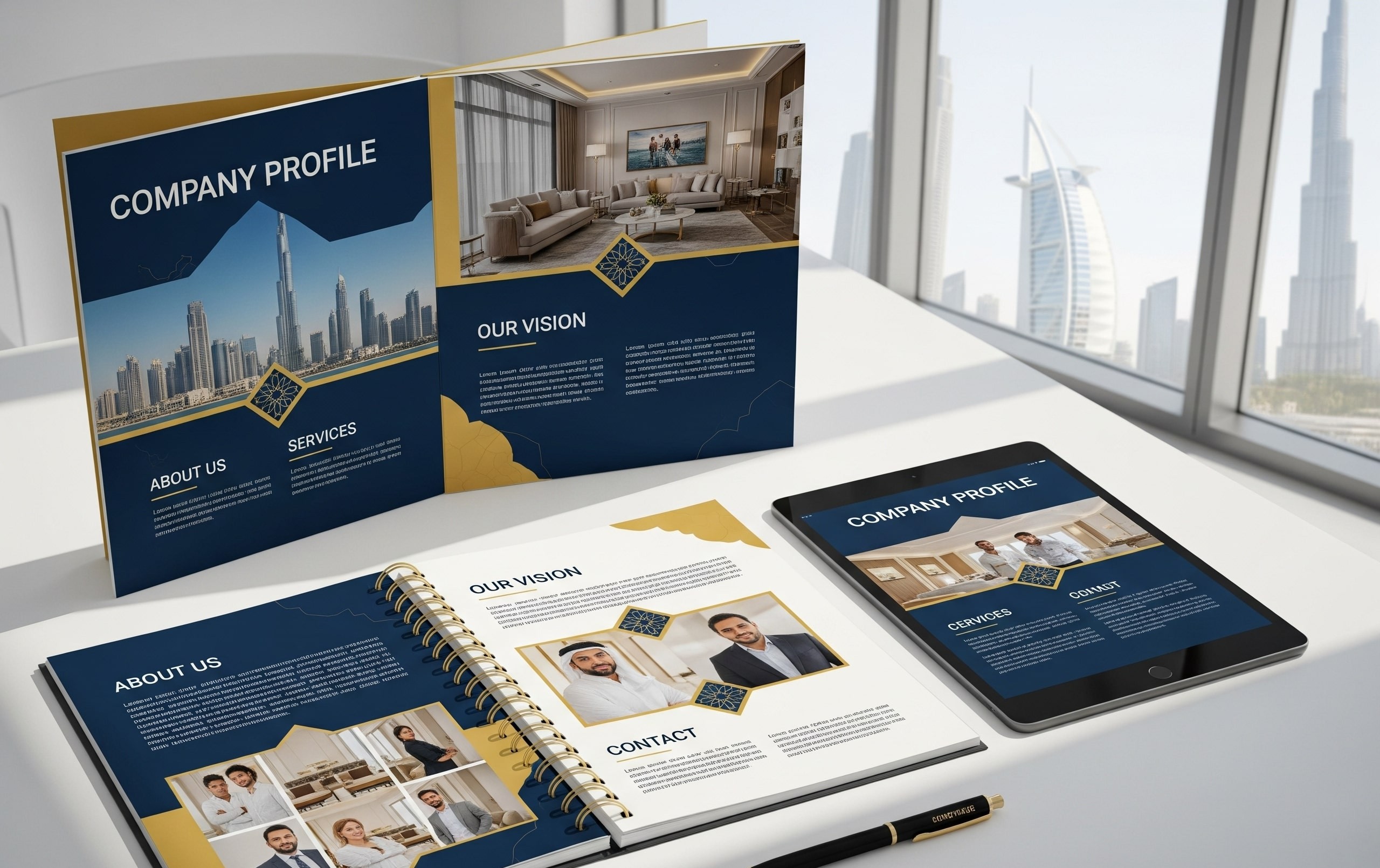 Elevate Your Business Image with the Best Company Profile Design in Dubai